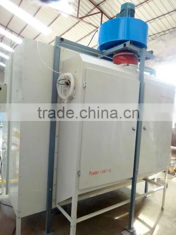 Manual powder coating booth