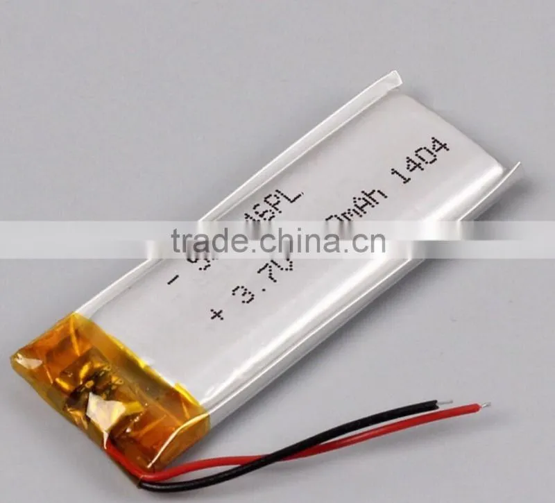 Rechargeable Li-polymer Battery 501646 360mAh 3.7V With Stable PCM for Wireless Bluetooth