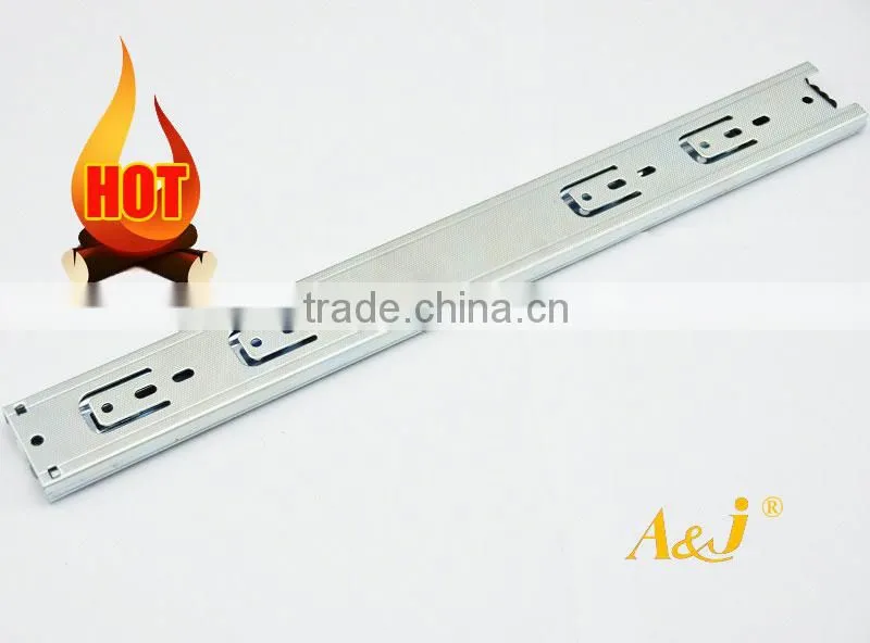 Kitchen cabinets hardware 3 Fold Full Extension Ball Bearing Telescopic Channel Drawer Slide (8"-24")