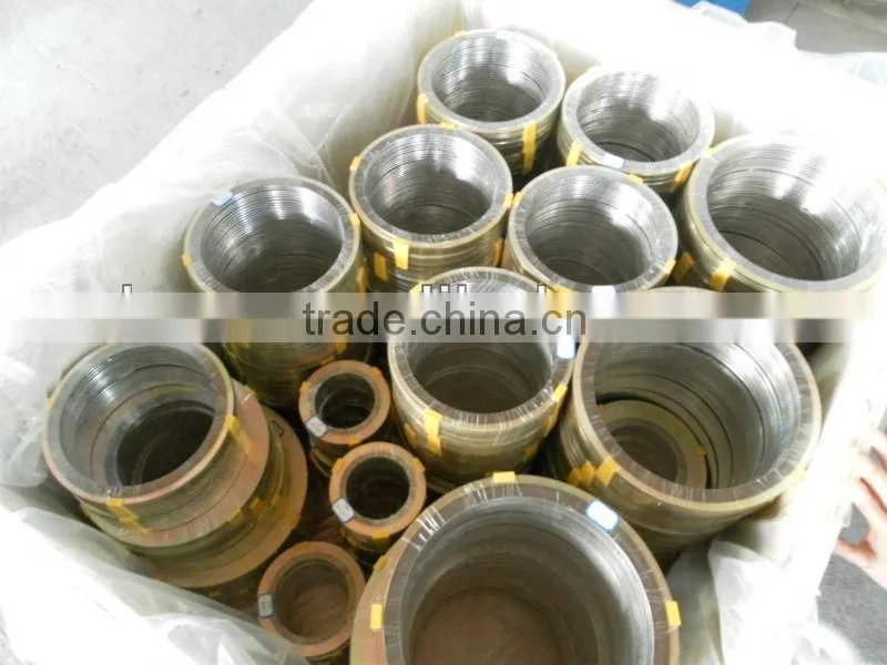 ASME B16.20 carbon steel inner and outer ring spiral wound gasket