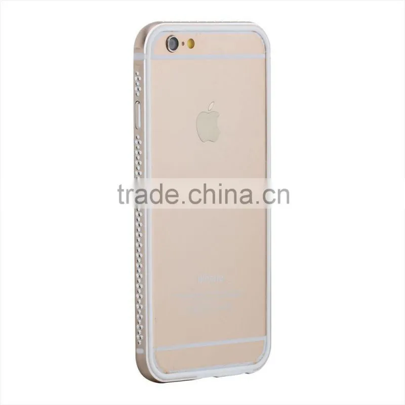Alumimium Bumper With Diamond Phone Case/Good Price Phone Case