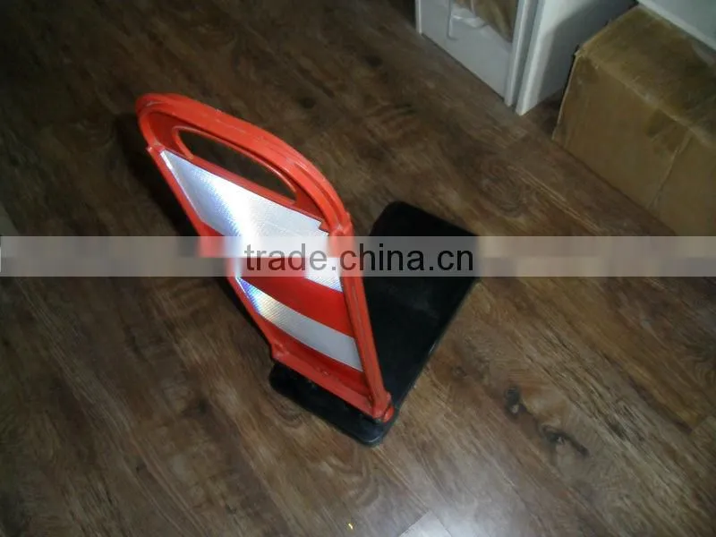 Roadsafety red and black colour traffic warning board