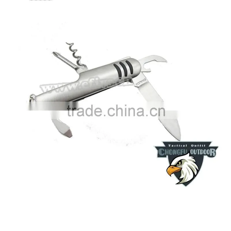2016 hot selling satinless steel multitool knife for your emergency kit