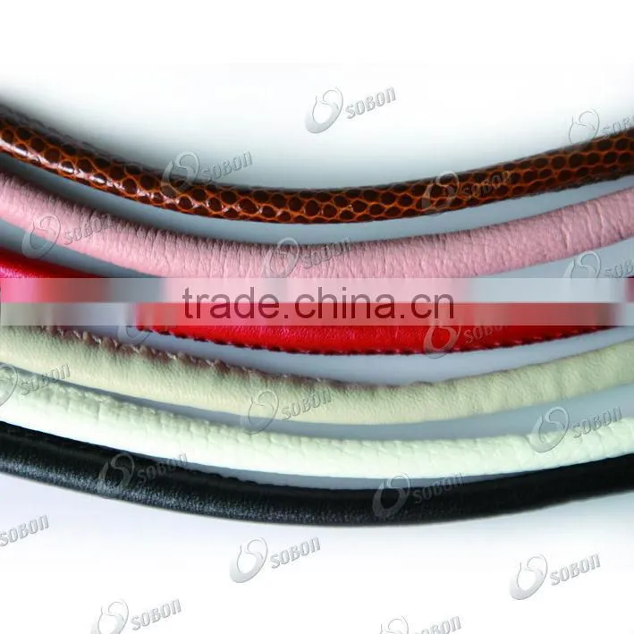 Fashion Jewellry Stainless Steel PU Leather Bracelet with Heart Charm