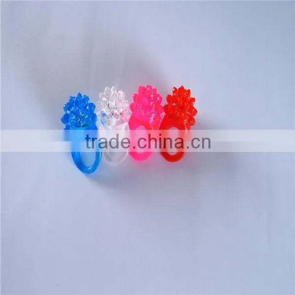 colorful plastic led ring custom party finger led light