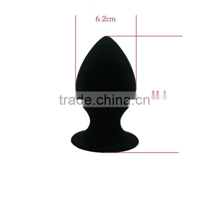 New arrival black anal sex toys with strong suction cup base