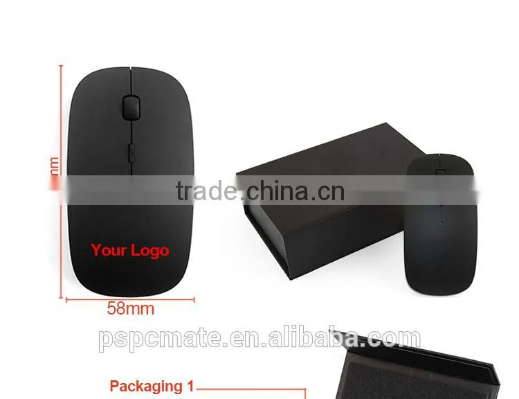 Laser Engraved LED Light Logo Mouse Wireless for Laptop PC