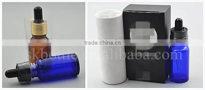 5ml amber essential oil glass dropper bottle with aluminium cap factory price