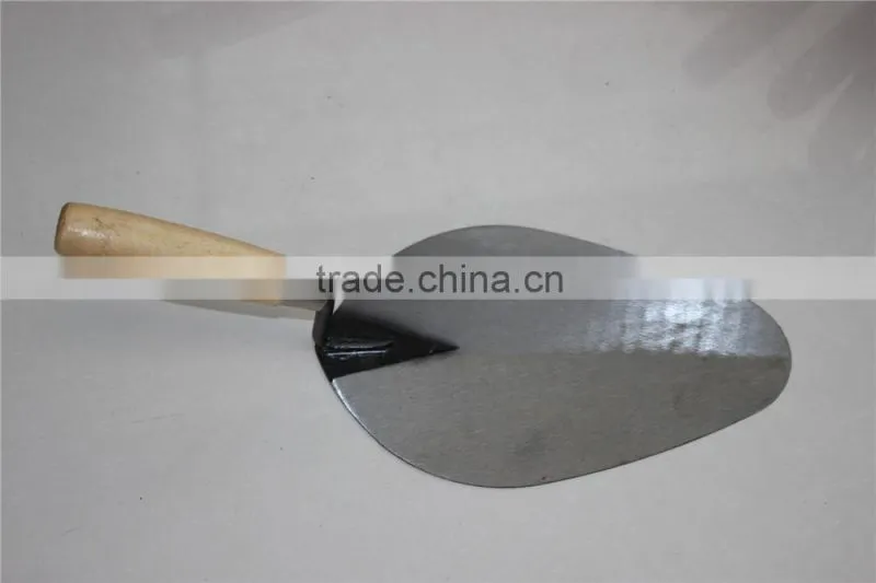 Carbon steel bricklaying trowel / wood hand bricklayers' tools