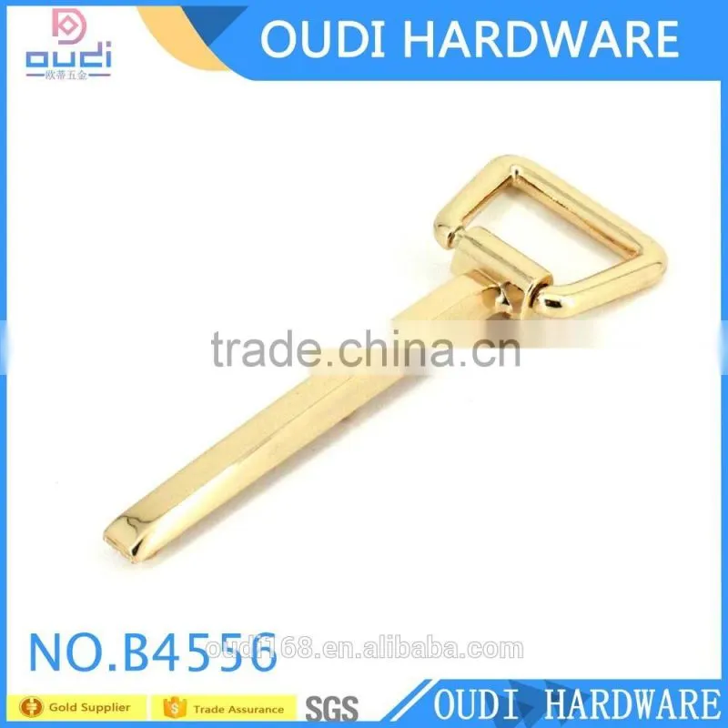 Shiny light gold bag decoration accessory foldable parts with high quality