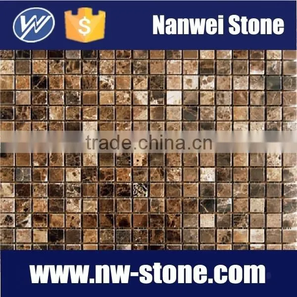 Dark color marble mosaic tiles for wall tiles and floor tiles