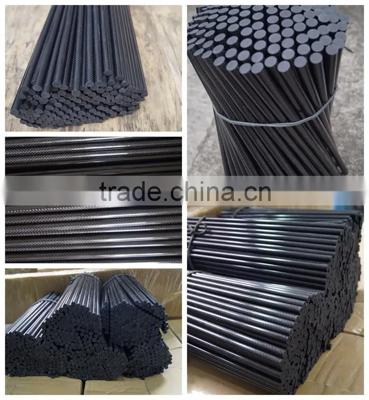 3K carbon fiber weave appearance, pultrusion solid carbon fiber rod