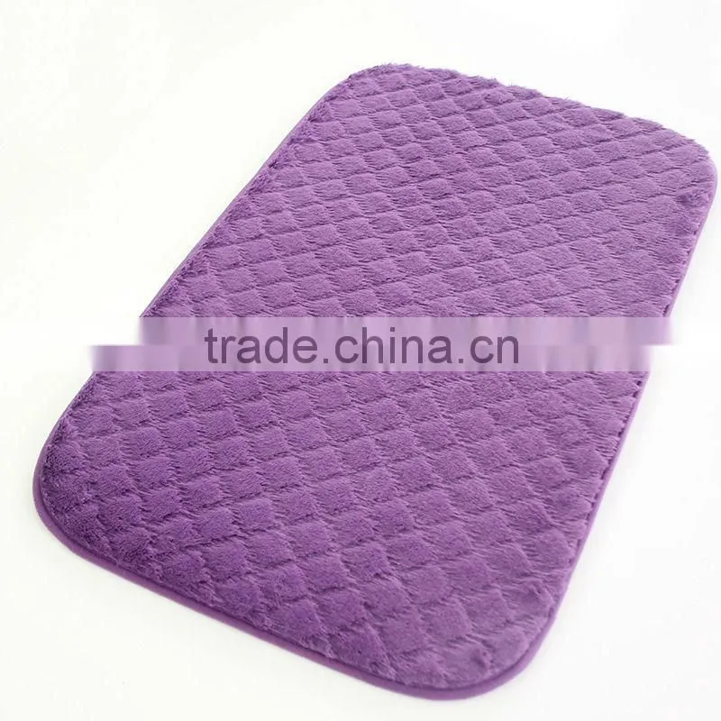 floor carpeting and mat soft Bath mats with anti-slip base