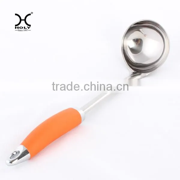 Ice cream spoon with 0range handle