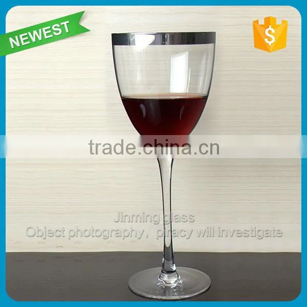 Top real gold round wholesale glass tumblers italian wine glasses