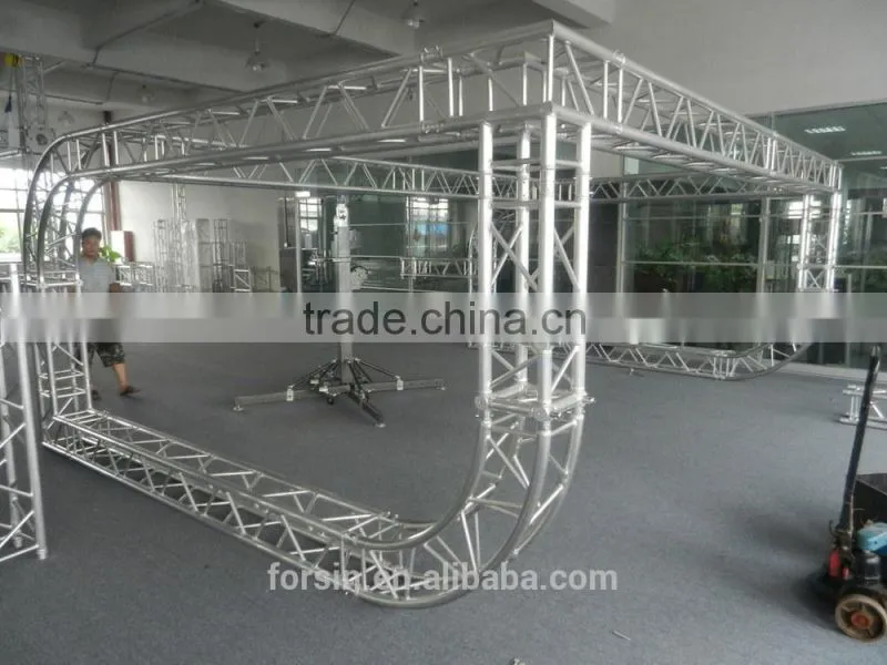 Aliuminum trusses display (300 square box) show booth truss system