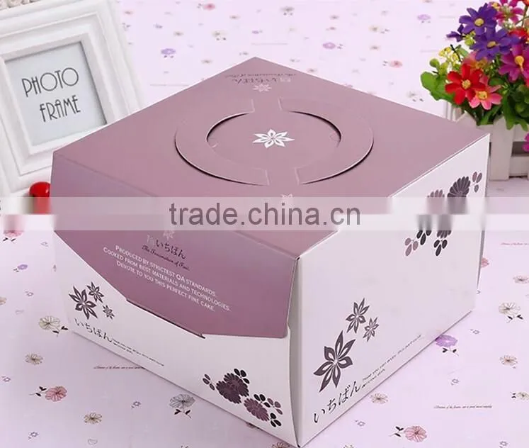 Wholesale food grade paper cardboard cake boxes