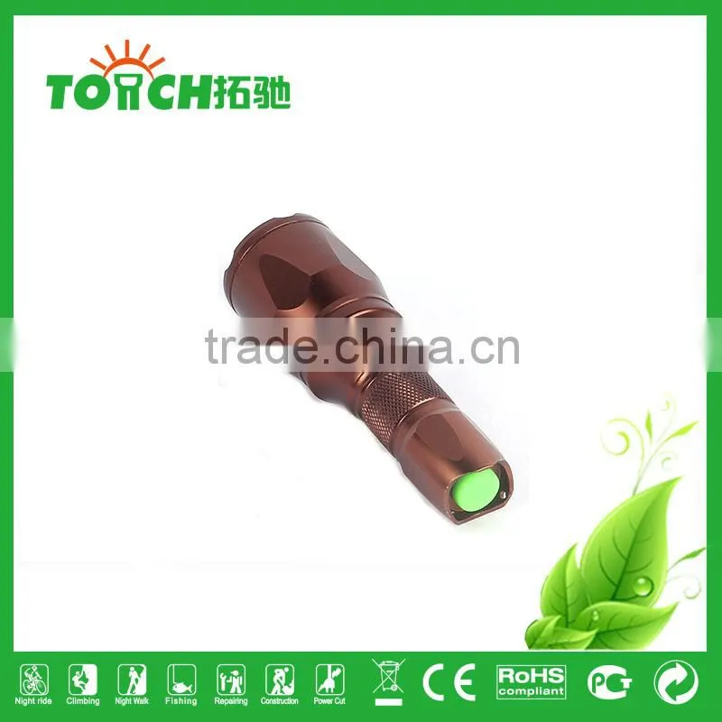 2015 Newly Big Rang Zoomable XML T6 LED Rechargeable Flashlight Torch