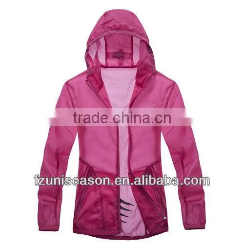 Colorful unisex summer windbreaker jacket