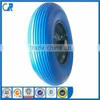 Manufacturer high quality 3.00-4 260x85 pu foam solid wheel