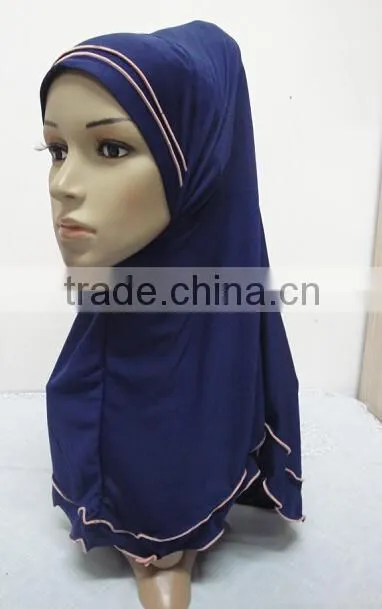 H262 latest muslim hijab with curling
