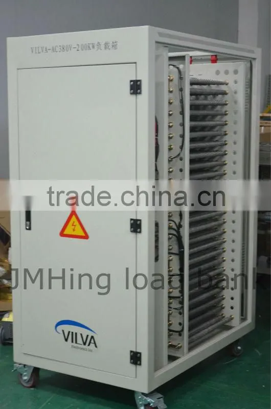 380VAC 200kW variable resistive dummy load bank for generator testing