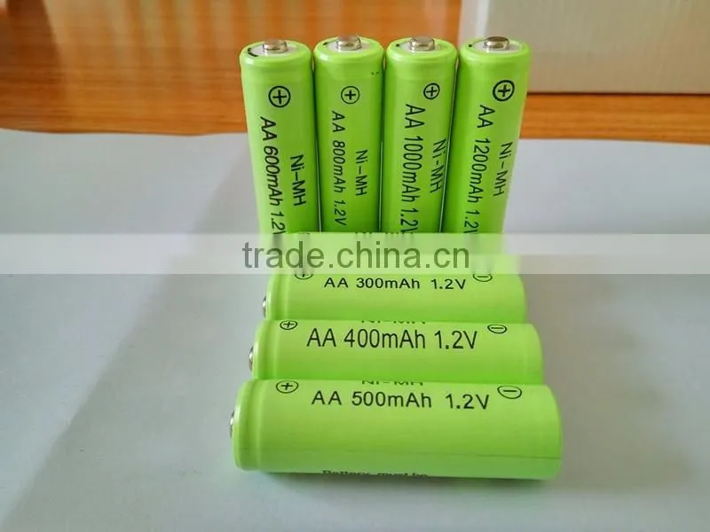 1.2v NI-MH AA300mAh rechargeable battery for solar light