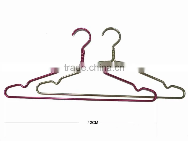 Fashionable clothes hanger aluminum hanger