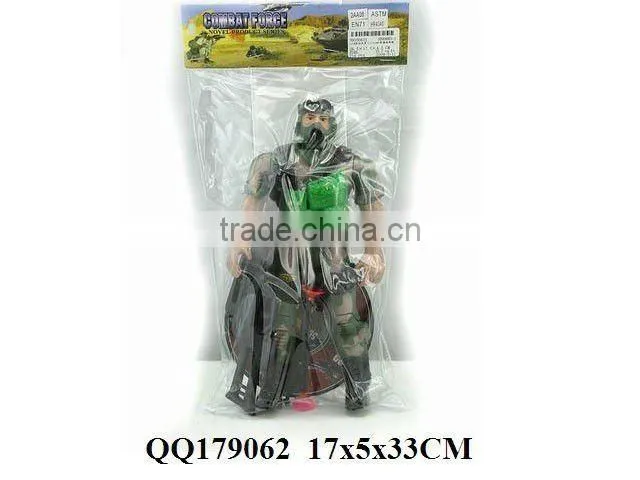 Plastic group soldier with map