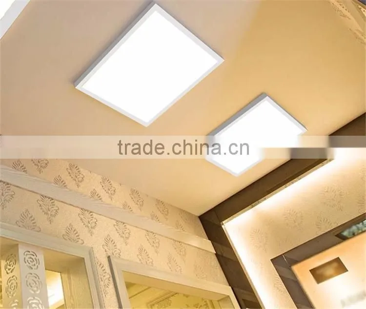 595mm SMD2835 High Luminous Flux Iron Slim Square 36W White Business Lamp No Glare Office LED Light Panel WIth PMMA