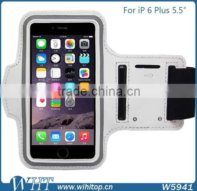 Sports Band for iPhone 6 Plus 5.5 Inch Armband Leather Case