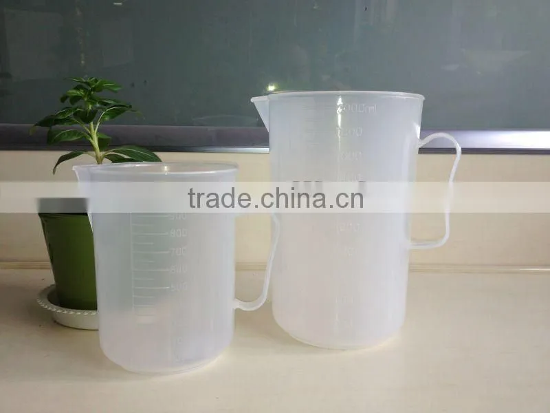 plastic measuring beaker