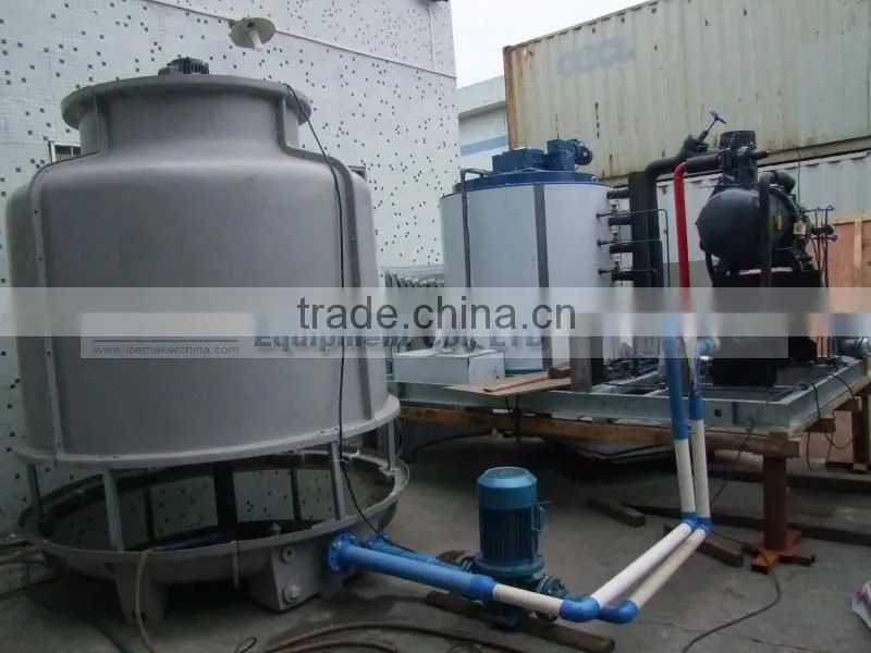 Small flake ice maker with ice bin to make flake ice in Guangzhou
