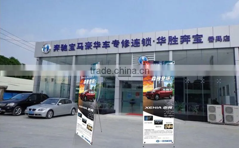 X-banner Aluminum + ABS outdoor stable x banner display