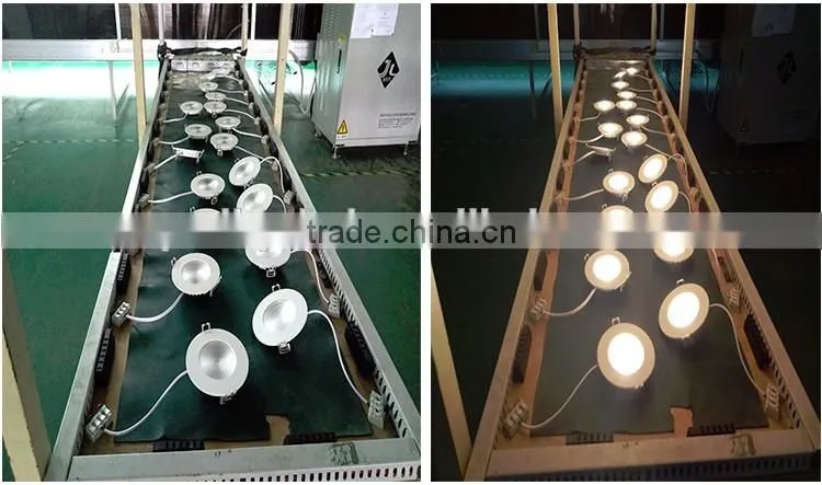2016 AC180-265V COB led panel down light 80lm/W Ra>80 8w/12w/15w