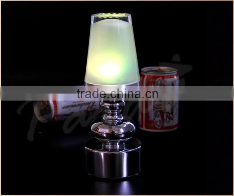Rechargeable restaurant led table lamp for hotel