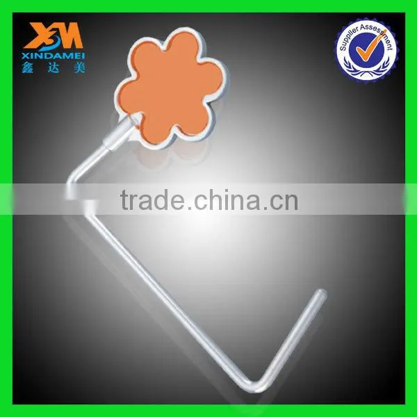 latest design small zinc alloy customized metal rainbow loom hook (xdm-h006)