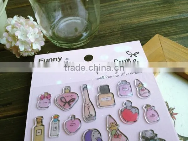 Removable Funny epoxy pvc sticker for promotional gift