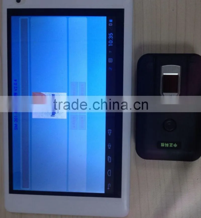 biometric time clock of FTP603 android Tablet PC time clock with WIFI Fingerprint reader Sm201