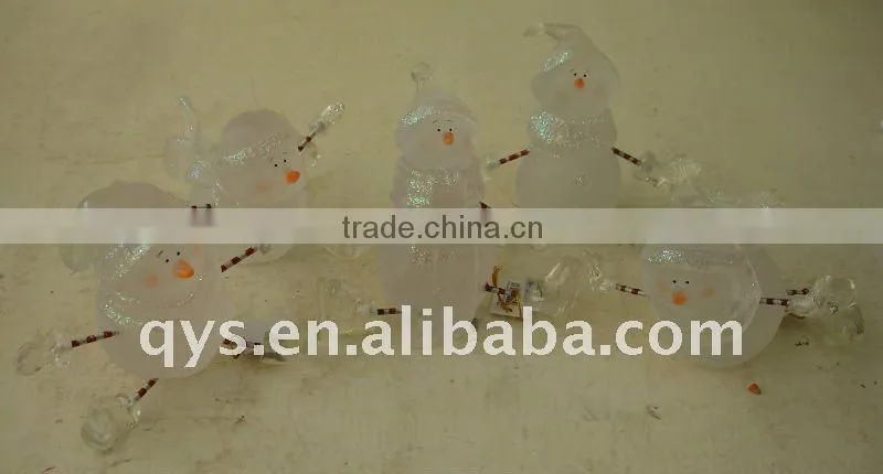 cute resin snowman keychain