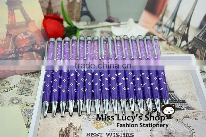 2013New Korean stationery kawaii cute novelty diamond ballpoint for ipad for iphone touch pen