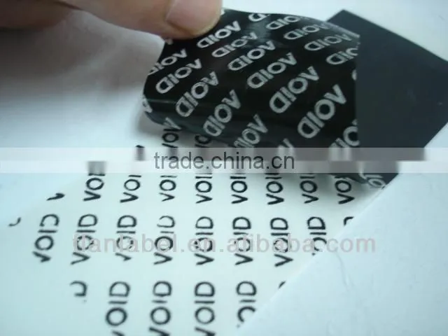 Warranty void if removed label,tamper evident security label