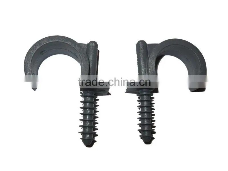 Plasic pipe clips, plastic pipe fasteners