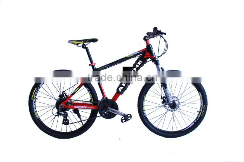 26" full suspension aluminum MTB bicycle Mountain bicycle 21 speed lightweight mountain bicycle bike china bicycle factory