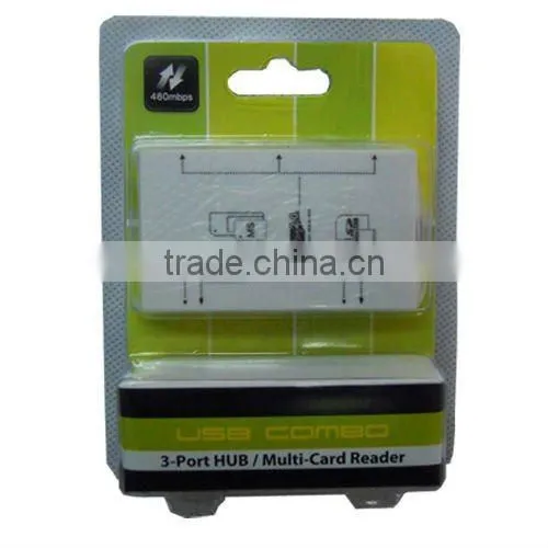 3 port hub with card reader