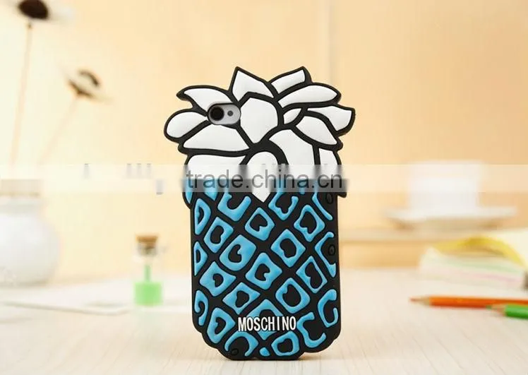 2013 the Hottest !!! 3D fruit design 100% eco-friendly silicone mobile phone cover