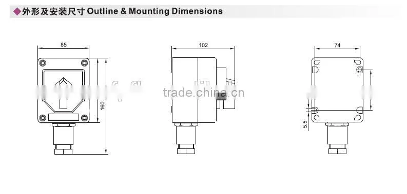 China Explosion proof corrosion proof illumination switch IP65