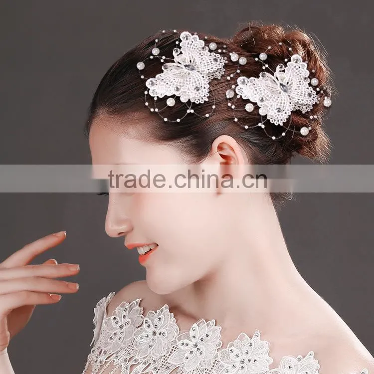 fashion stone hair clips for hair, african butterfly hair clips