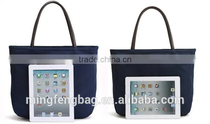 Custom Waterproof NylonTote and Shoulder Portable Large Women Classic Shopping Bag
