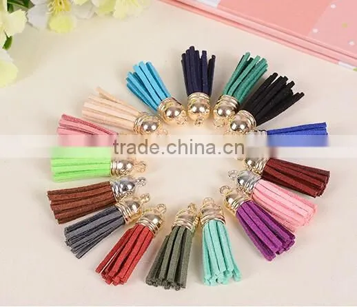 Artificial Leather Velvet Terylene Tassel Pendant for jewerly bags chains